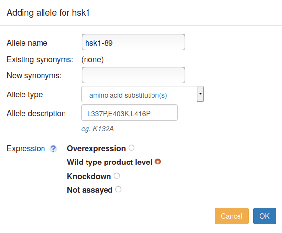 add allele details